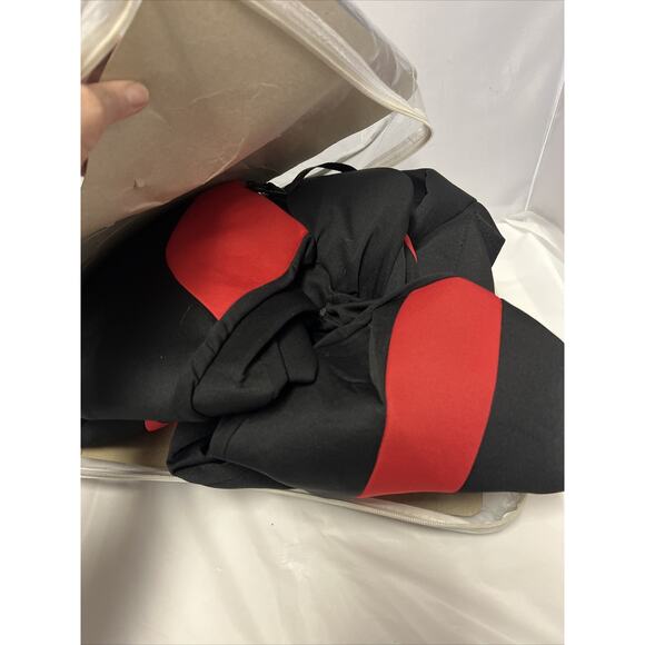 Seat Cover Complete Set for Car Truck SUV Van -Flat Poly Cloth Fabric- 2 PC Red - Picture 7 of 7